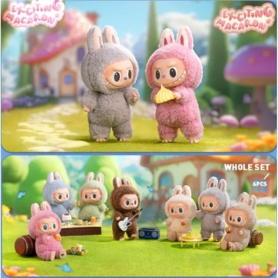 Лабубу оригинал, Набор из 6 игрушек Лабубу из коллекции Labubu Macaron