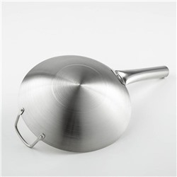 Сковорода-Wok Chief, d=28 см, нержавеющая сталь, с ручкой