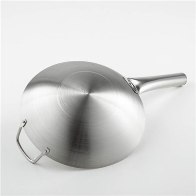 Сковорода-Wok Chief, d=28 см, нержавеющая сталь, с ручкой
