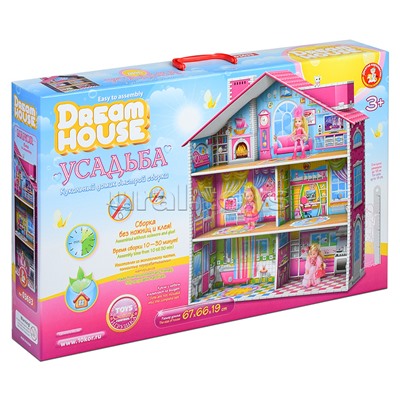 Кукольный домик быстрой сборки "Dream House. Усадьба"