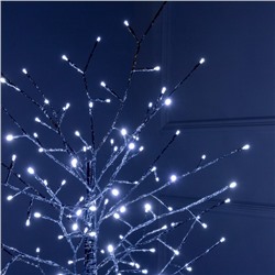 Светодиодное дерево «Серебристое» 1.5 м, 150 LED, постоянное свечение, 220 В, свечение белое