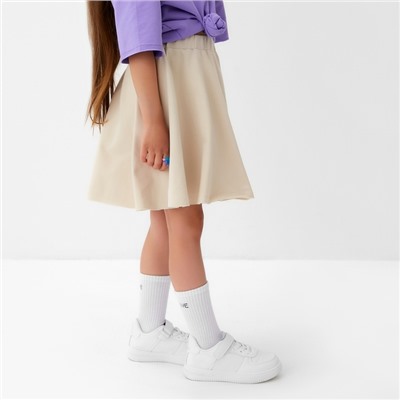 Юбка для девочки KAFTAN: Dream big, размер 36 (134 - 140 см), бежевая