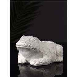 Фигурное кашпо для цветов «Лягушка», гипс, 14×12×9 см