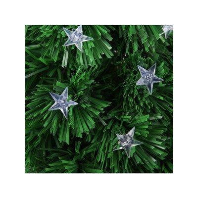 Ёлка светодиодная «Звезда» 60 см, диаметр нижнего яруса 35 см, 55 ПВХ веток, мигание, свечение мульти