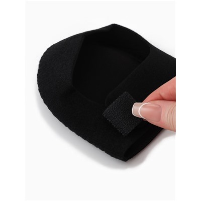 Подпяточники с силиконовой вставкой, универсальные, размер 36-46, чёрный