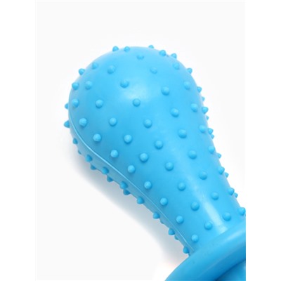 Жевательная игрушка для собак «Пустышка для малышки», 14.5 см, TPR, голубая