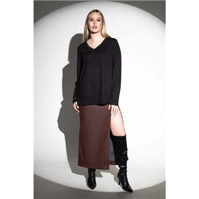 Лонгслив с V- образным вырезом НАТАЛИ, 1211648