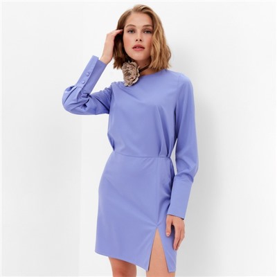 Платье мини женское MINAKU: Silk pleasure, сиреневое, размер 48
