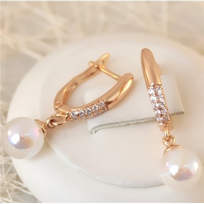 Серьги позолота H01-3395