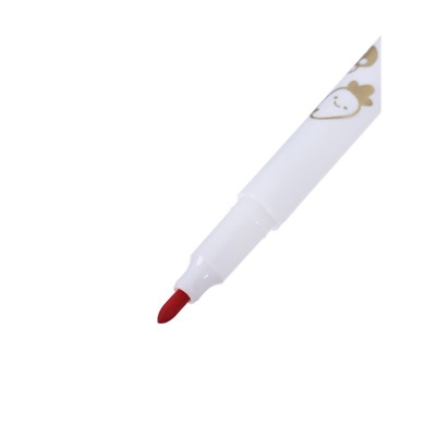 Фломастеры 24 цвета «Мышка», в пластиковом пенале с ручкой, вентилируемый колпачок