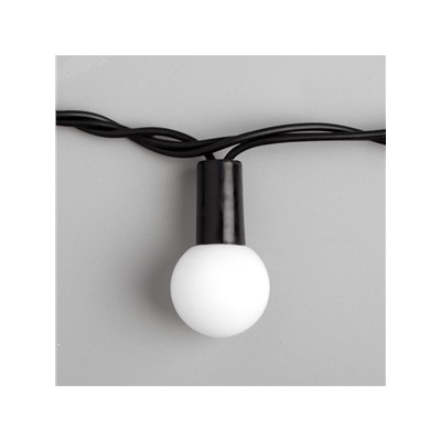 Гирлянда «Нить» 10 м с насадками «Шарики 2.5 см», IP44, тёмная нить, 100 LED, свечение мульти (RG/RB), мигание, 220 В