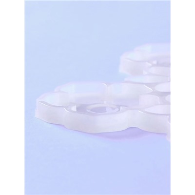 Форма для леденцов «Цветочки», силикон, 14×12×0.7 см, 6 ячеек, белая