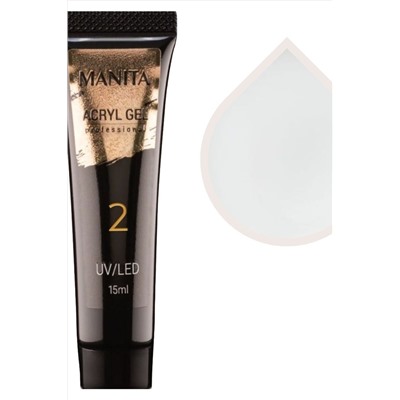 Manita Professional Акриловый гель для моделирования ногтей №02, 15 мл KRISTALLER, 1111946
