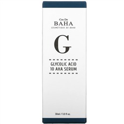 Cos De BAHA, G, Glycolic Acid 10 AHA Serum, 1 fl oz (30 ml)