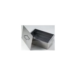 Коптильня 2-х ярус. малая 425x270x175 (нерж. сталь 0,8 мм)