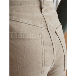 Брюки из эластичного микро-вельвета