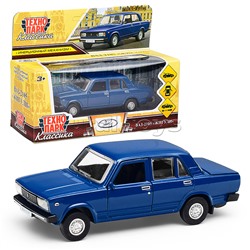 Машина металл LADA ВАЗ-2105 1997 12cm, (двери, багаж, темно-синий)инерц., в коробке