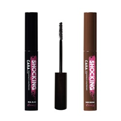 Esthetic House Тушь для ресниц Объём и Удлинение Коричневая Shocking Cara Volumizing&Long Mascara