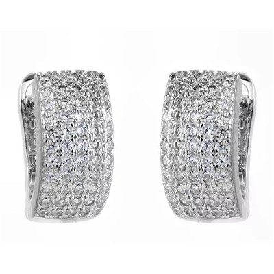 Серьги из серебра куб.циркон., МЦВ792