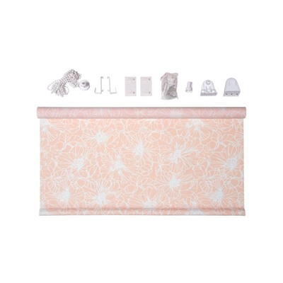 Рулонная штора «Экзотика», 45х175 см, цвет персик