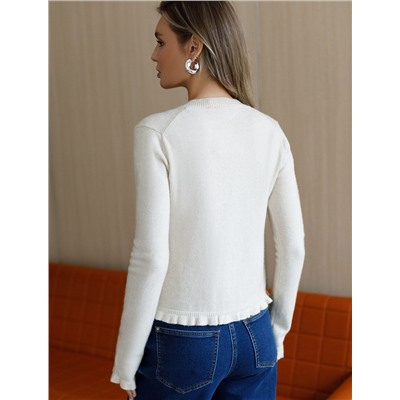 Кардиган из пряжи с кашемиром