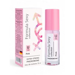 Туалетная вода женская с феромонами Formula Sexy collection Pink U110, 30 мл