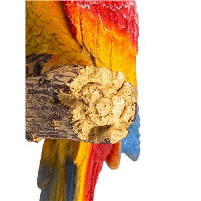 Подвесной декор из полистоуна «Красный Ара», 8×7×26 см