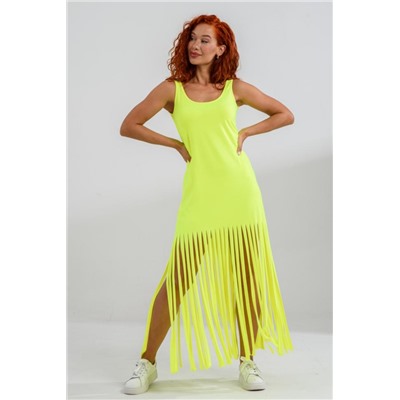 7488 Платье женское (Желтый неон)