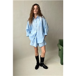 Костюм лён  SET019/17/Нимбовое облако