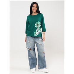 Мимулус - футболка зеленый