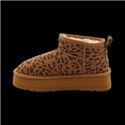 Угги из натуральной кожи UN002-11 коричневые