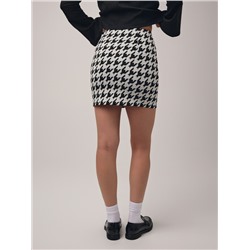 Юбки CONTE LU 2816 Юбка-mini из жаккардового полотна «в гусиную лапку»