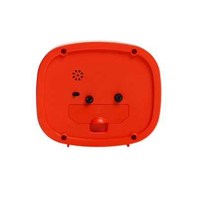 Будильник-часы настольные «Классика», дискретный ход, 12.5×10.5 см, от батарейки АА, красный