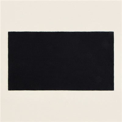 Полотенце вафельное SL HOME: Linen «Дарк Маре», 40×70 см, чёрное