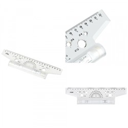 Рейсшина 22 см пластиковый ролик ЛР10 Стамм