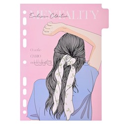 Разделитель листов "Mentality" A5 (175x210 мм) ламинированный мелованный картон 210 гр, тонированный с рисунком, 5 шт, индивидуальная упаковка