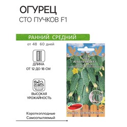 Семена Огурец «Сто пучков», F1, 5 шт., Premium seeds