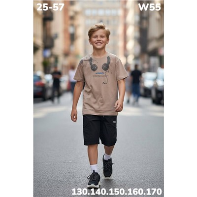 Костюм W55 бежевый