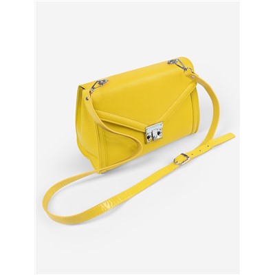 Ручка для сумки из экокожи, с карабинами, 125×1.8 см, жёлтая