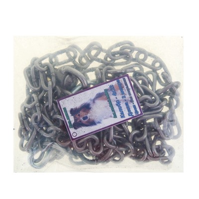 Цепь для привязи собак, 3 м, калибр 4×22 мм, черная