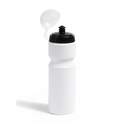 Бутылка для воды, 750 мл, 7×7×24.5 см, спортивная, белая