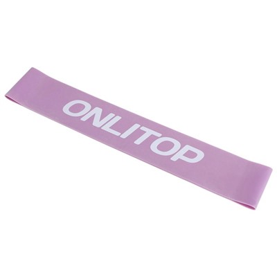 Фитнес-резинка ONLYTOP, 30×5×0.11 см, нагрузка 10 кг, цвет МИКС