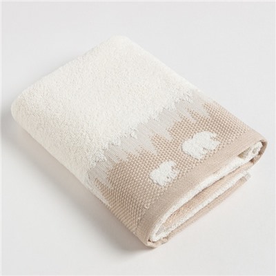 Полотенце махровое Love Life Winter dream 50×90 см, 100% хлопок, 400 г/м², белое