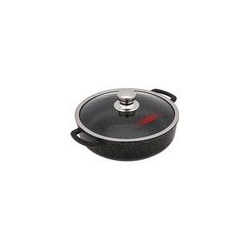 Жаровня 24*7см, 2,5л. Гранит Induction лит/руч. с кр., Иж2411аг ГОРНИЦА