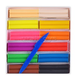 Пластилин восковой 12 цв. "Фантазия"