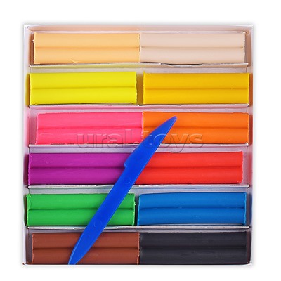 Пластилин восковой 12 цв. "Фантазия"