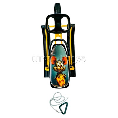 Игрушка Снегокат детский 212 "Play" разборный с высокой рамой и со спинкой (Грызун)