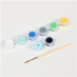 Картина по номерам для детей «Енот с наушниками», 21×15 см