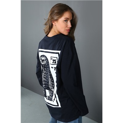 Лонгслив с принтом ЛГ-01