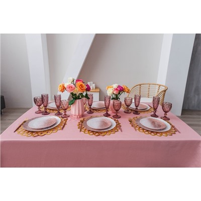 УЦЕНКА Набор бокалов стеклянных для шампанского Magistro «Круиз», 6 шт, 160 мл, цвет розовый